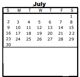 District School Academic Calendar for Wm B Travis Elementary for July 2017