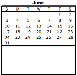 District School Academic Calendar for Wm B Travis Elementary for June 2018