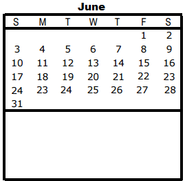 District School Academic Calendar for Lanier High School for June 2018