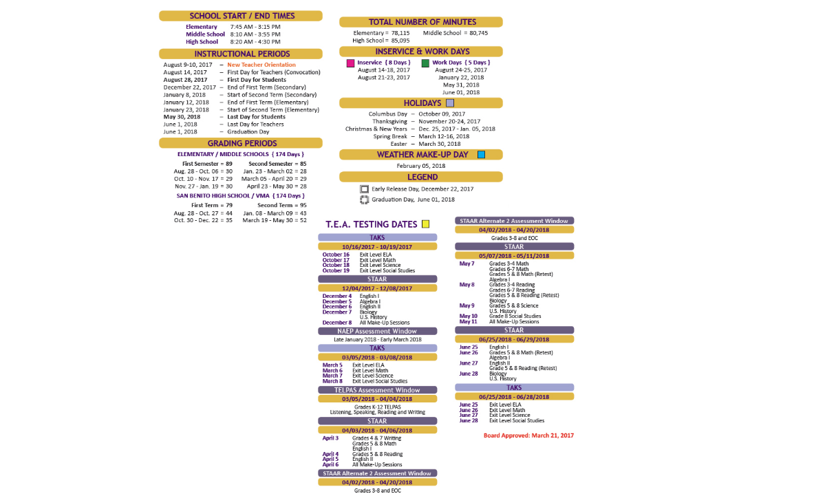 District School Academic Calendar Key for Landrum Elementary