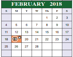 District School Academic Calendar for Bob Hope Elementary for February 2018