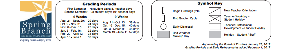District School Academic Calendar Key for Terrace Elementary
