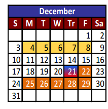 District School Academic Calendar for Del Norte Heights Elementary for December 2017