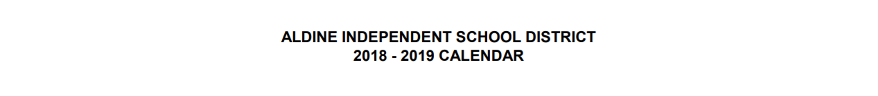 District School Academic Calendar for Dunn Elementary
