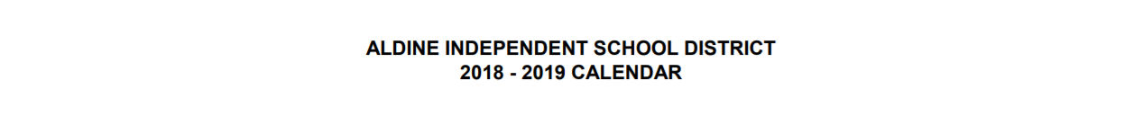 District School Academic Calendar for Smith Academy