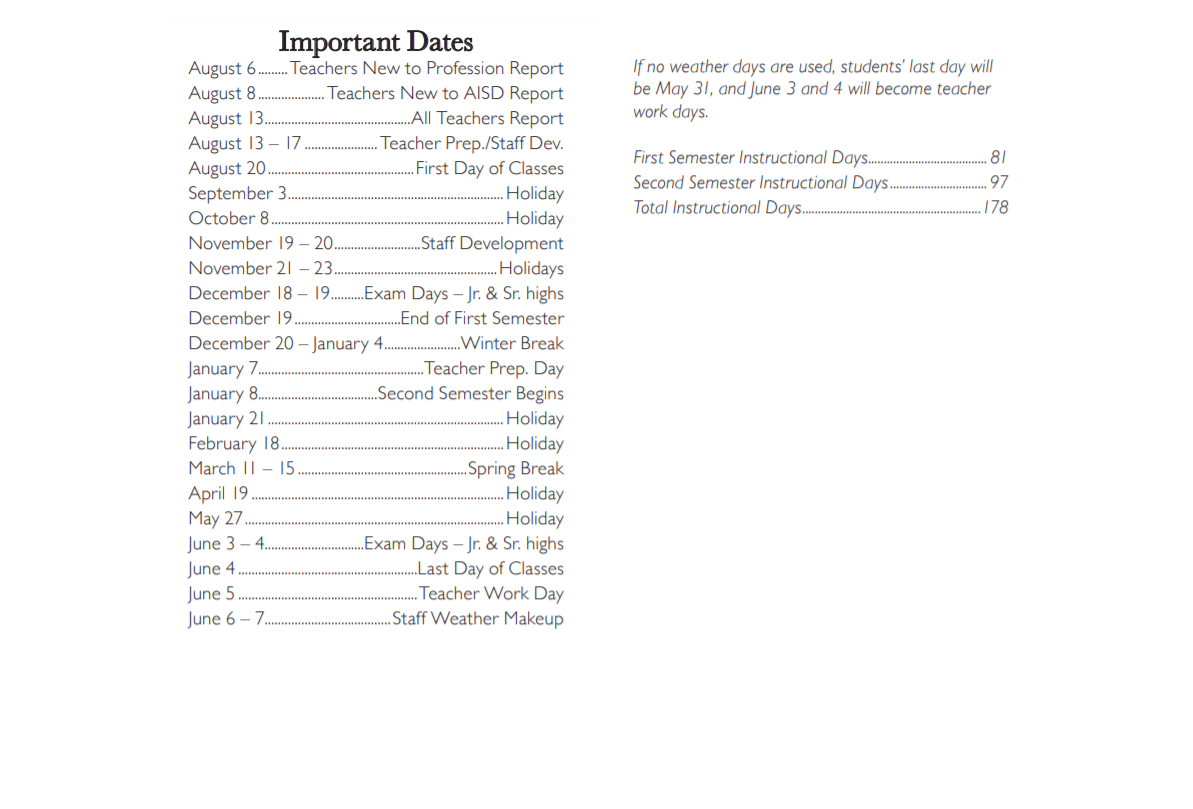District School Academic Calendar Key for Crouch Elementary School