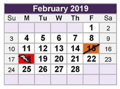 District School Academic Calendar for Richland Elementary for February 2019