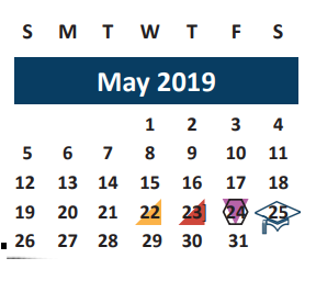 District School Academic Calendar for Johnson Elementary for May 2019