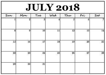 District School Academic Calendar for Clear Lake Intermediate for July 2018