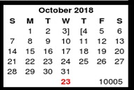 District School Academic Calendar for Barnes Elementary School for October 2018