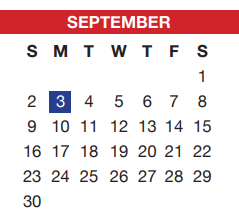 District School Academic Calendar for Oakmont Elementary for September 2018
