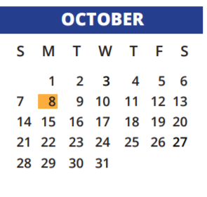 District School Academic Calendar for Windfern High School for October 2018