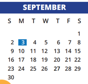 District School Academic Calendar for Horne Elementary School for September 2018