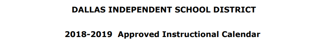 District School Academic Calendar for Sam Tasby Middle School