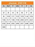 District School Academic Calendar for Eugenia Porter Rayzor Elementary for June 2019