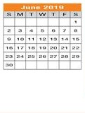 District School Academic Calendar for Regional Day Sch Deaf for June 2019