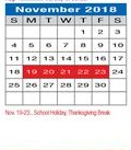 District School Academic Calendar for Mcmath Middle for November 2018