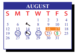 District School Academic Calendar for Hargill Elementary for August 2018