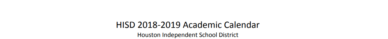 District School Academic Calendar for Leader's Academy