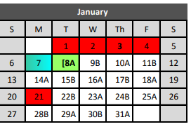 District School Academic Calendar for Keller Middle for January 2019