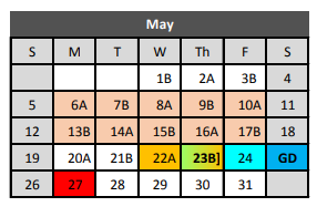 District School Academic Calendar for Whitley Road Elementary for May 2019