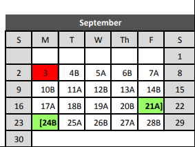 District School Academic Calendar for Hidden Lakes Elementary for September 2018