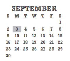 District School Academic Calendar for Mcdougle Elementary for September 2018