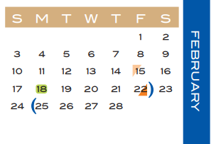 District School Academic Calendar for Travis Elementary for February 2019