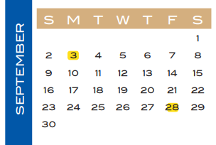 District School Academic Calendar for Austin Elementary for September 2018