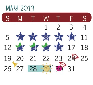 District School Academic Calendar for Bruni Elementary School for May 2019