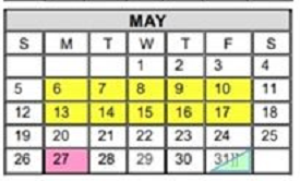 District School Academic Calendar for Mcauliffe Elementary for May 2019