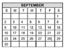 District School Academic Calendar for Mcauliffe Elementary for September 2018