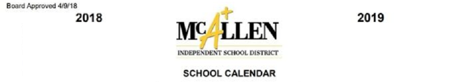 District School Academic Calendar for Mcauliffe Elementary