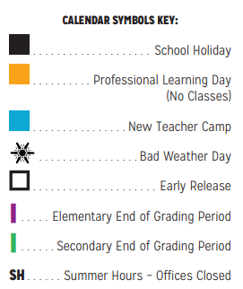 District School Academic Calendar Legend for P A S S Learning Ctr