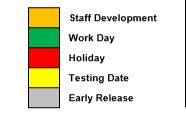 District School Academic Calendar Legend for Alton Elementary