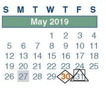 District School Academic Calendar for Joan Link Elementary for May 2019