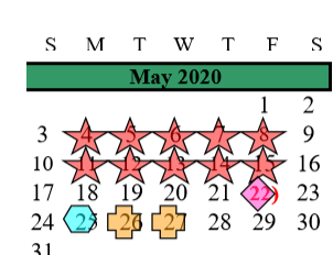 District School Academic Calendar for Alvin High School for May 2020