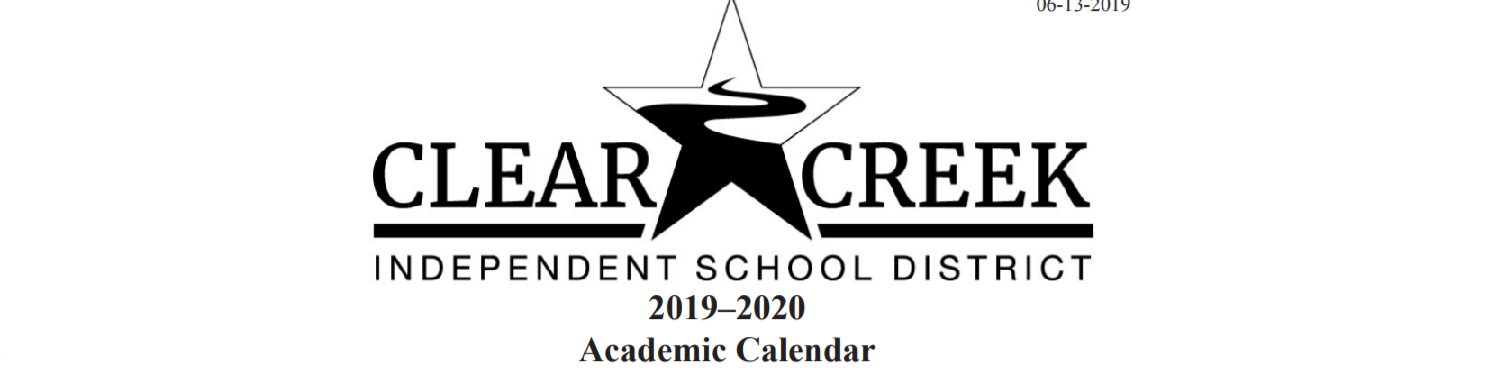 District School Academic Calendar for Clear Creek High School