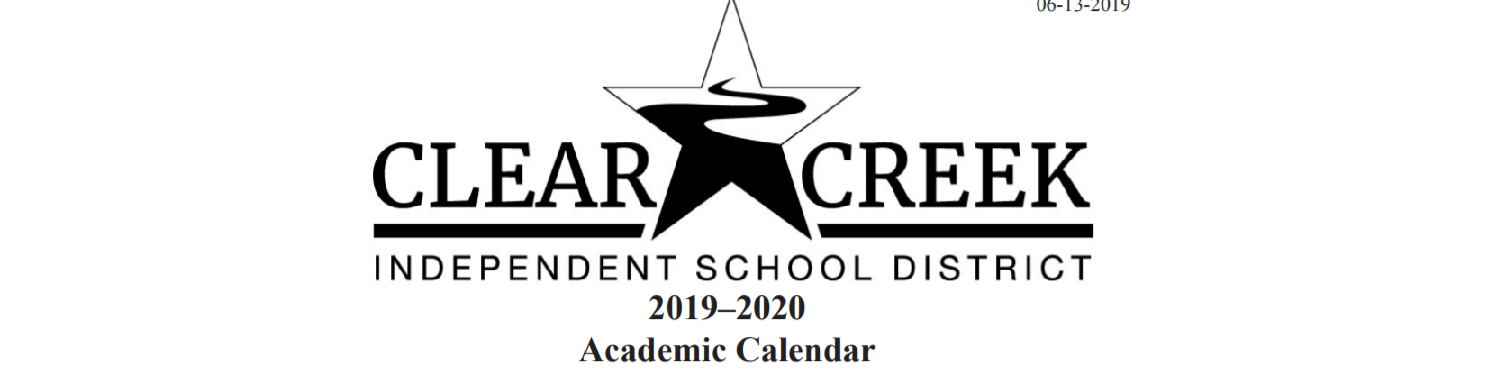 Clear Creek High School School District Instructional Calendar 