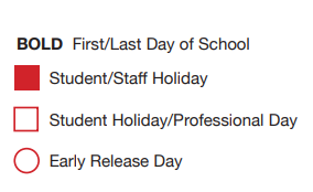 District School Academic Calendar Legend for H F Stevens Middle