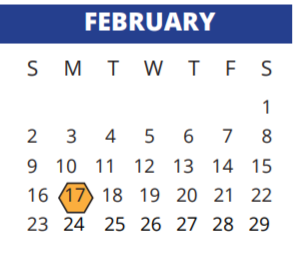 District School Academic Calendar for Holmsley Elementary School for February 2020