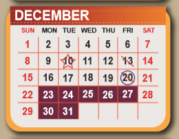 District School Academic Calendar for Pete Gallego Elementary for December 2019