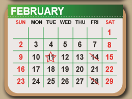 District School Academic Calendar for Kennedy Elementary for February 2020
