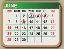 District School Academic Calendar for Dena Kelso Graves Elementary for June 2020