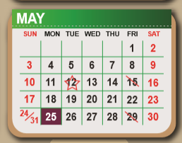 District School Academic Calendar for Dena Kelso Graves Elementary for May 2020