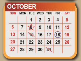 District School Academic Calendar for Nellie Mae Glass Elementary for October 2019