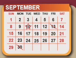 District School Academic Calendar for Daep for September 2019