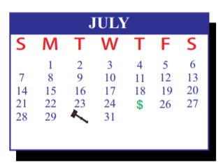 District School Academic Calendar for J J A E P for July 2019