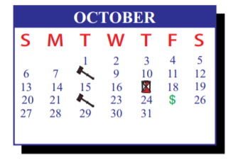 District School Academic Calendar for De La Vina Elementary for October 2019