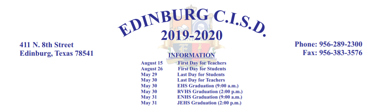 District School Academic Calendar for J J A E P